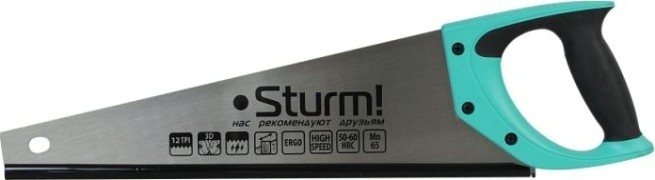 Ножовка по дереву Sturm 1060-57-450 450мм, 12tpi, 3d зуб Ножовка по дереву Sturm 1060-57-450 450мм, 12tpi, 3d зуб
