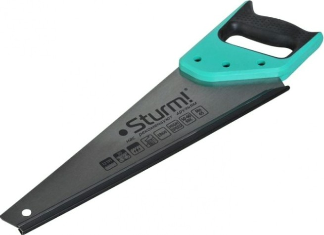 Ножовка по дереву Sturm 1060-57-450 450мм, 12tpi, 3d зуб