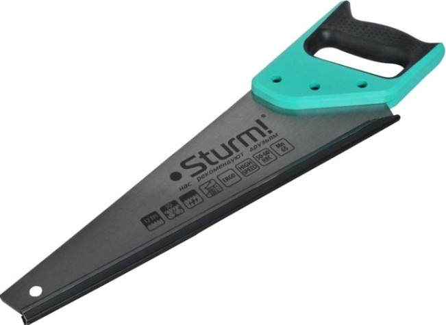 Ножовка по дереву Sturm 1060-57-500 500мм, 12tpi, 3d зуб Ножовка по дереву Sturm 1060-57-500 500мм, 12tpi, 3d зуб