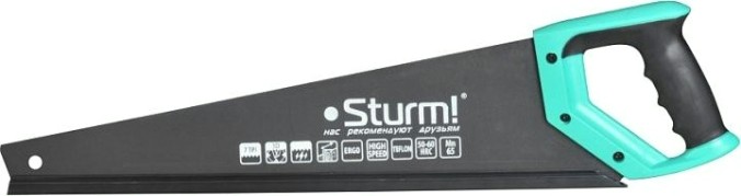 Ножовка по дереву Sturm 1060-62-500 500мм, тефлоновое покрытие, 7tpi, 3d зуб Ножовка по дереву Sturm 1060-62-500 500мм, тефлоновое покрытие, 7tpi, 3d зуб