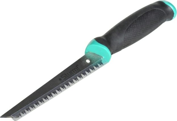 Ножовка по дереву Sturm 1060-74-150 и гипсокартону, 150мм, 7tpi, 3d зуб Ножовка по дереву Sturm 1060-74-150 и гипсокартону, 150мм, 7tpi, 3d зуб