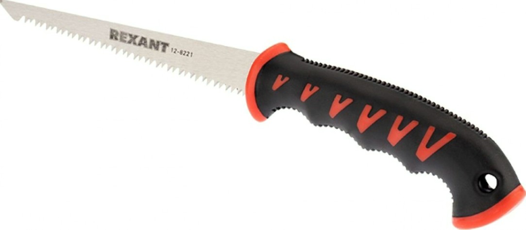 Ножовка по гипсокартону REXANT 12-8221 180 мм, двухкомпонентная рукоятка