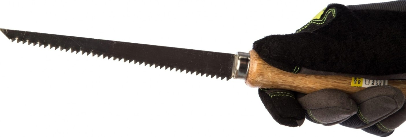 Ножовка по гипсокартону STAYER MASTER 160 мм для с деревянной рукояткой [1517]