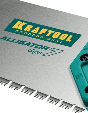 Ножовка по пенобетону KRAFTOOL "Alligator GIPS" для гипса 550 мм, 7 tpi специальный зуб, [15210]
