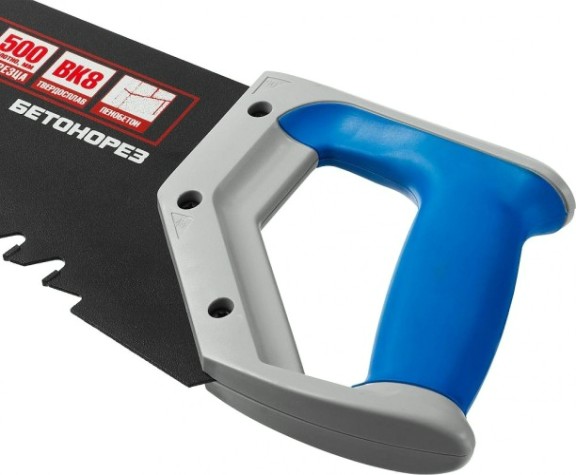 Ножовка по пенобетону ЗУБР БЕТОНОРЕЗ (пила) 500 мм, шаг 20 мм, 23 твердосплавных резца, [15157-50]