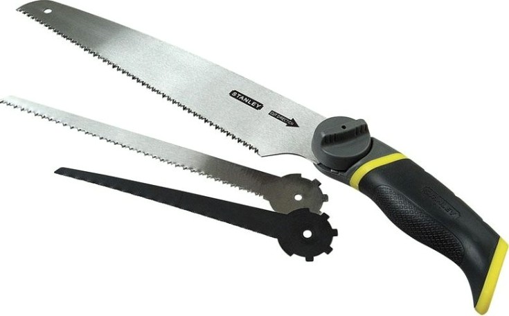 Ножовка универсальная STANLEY с тремя сменными полотнами "3-в-1" 0-20-092 [0-20-092]