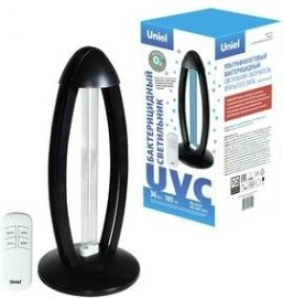 Облучатель бактерицидный Uniel UGL-T02B-36W ультрафиолетовый black настольный с озонированием [1355344]