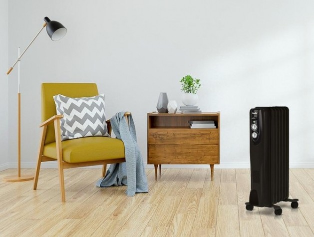 Обогреватель масляный BALLU Classic black BOH/CL-07BRN 1500 (7 секций) [НС-1050895]