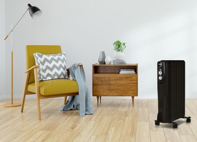 Обогреватель масляный BALLU Classic black BOH/CL-09BRN 2000 (9 секций) [НС-1050889]