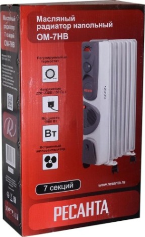 Обогреватель масляный Ресанта ОМ- 7НВ [67/3/10]