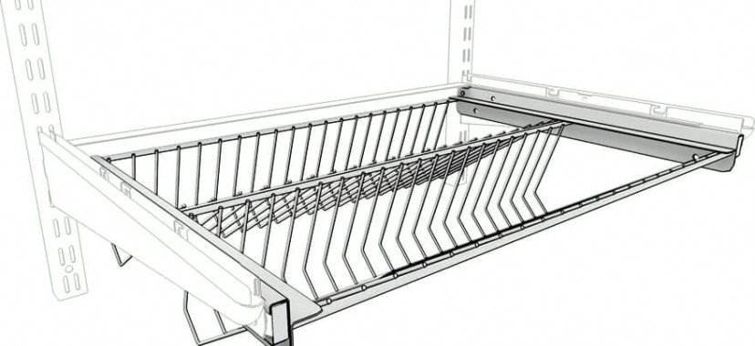 Обувница выдвижная двухярусная ТИТАН-GS 600*440 мм [ЦБ000007405]