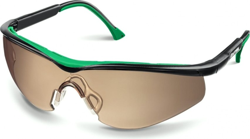 Очки защитные KRAFTOOL BASIC коричневые, стекло-моноблок [110319]