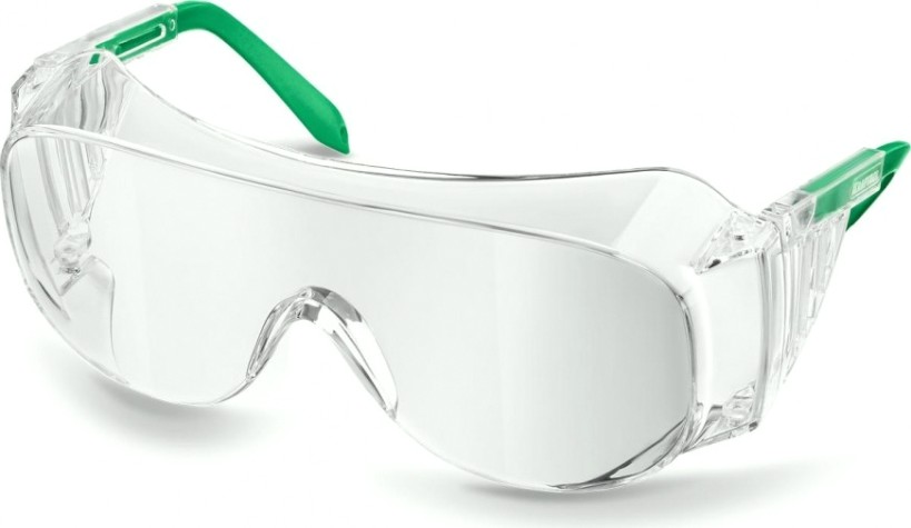 Очки защитные KRAFTOOL ULTRA прозрачные, линза увеличенного размера [110461]