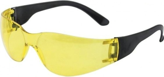 Очки защитные прозрачные ОЧК202 открытые, поликарбонатные, (0-13022) желтые [89172]