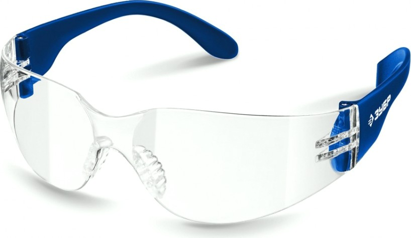 Очки защитные ЗУБР БАРЬЕР прозрачные, линза устойчивая к царапинам и запотев [110487]