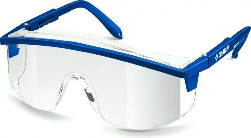 Очки защитные ЗУБР ПРОТОН прозрачные, линза увеличенного размера [110481]