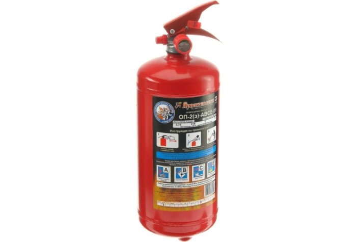 Огнетушитель порошковый Ярпожинвест ОП-2 (з) АВСЕ [00000000011]