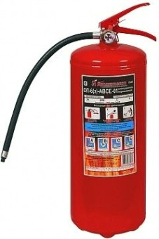 Огнетушитель порошковый Ярпожинвест ОП-6 (з) АВСЕ [00000001776]