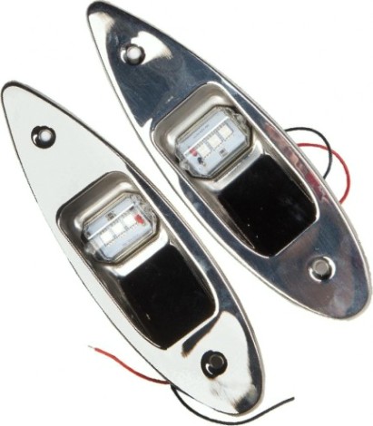 Огни ходовые SKIPPER SK-00195LD врезные (нержавеющая сталь)