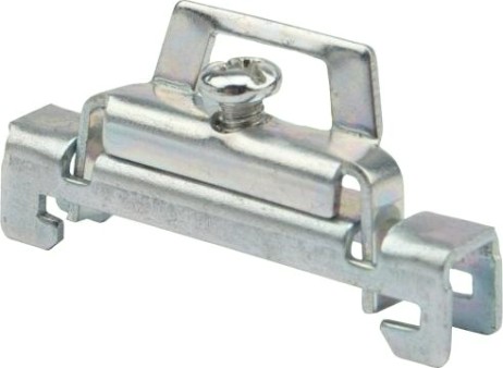 Ограничитель REXANT 12-2902 (уп 100 шт) на DIN-рейку, металл., 1 винт [12-2902]