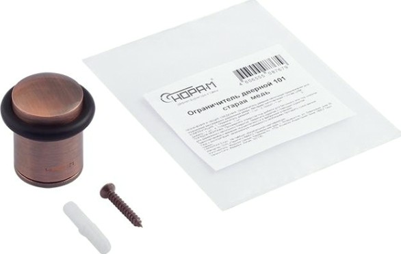 Ограничительный стопор НОРА-М 101 напольный "Старая медь" [7230]