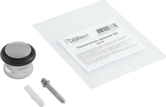 Ограничительный стопор НОРА-М 102 напольный "Хром" [7233]