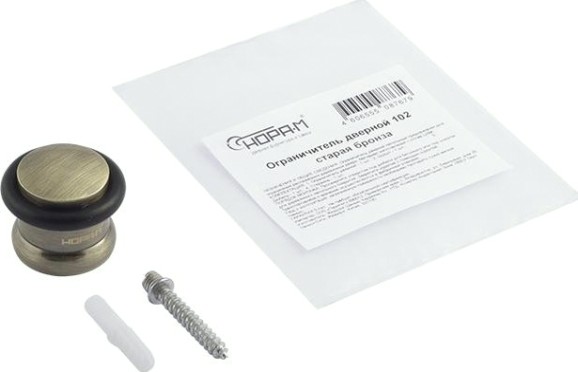 Ограничительный стопор НОРА-М 102 напольный "Старая бронза" [7236]