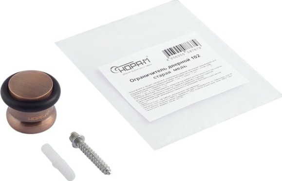 Ограничительный стопор НОРА-М 102 напольный "Старая медь" [7237]