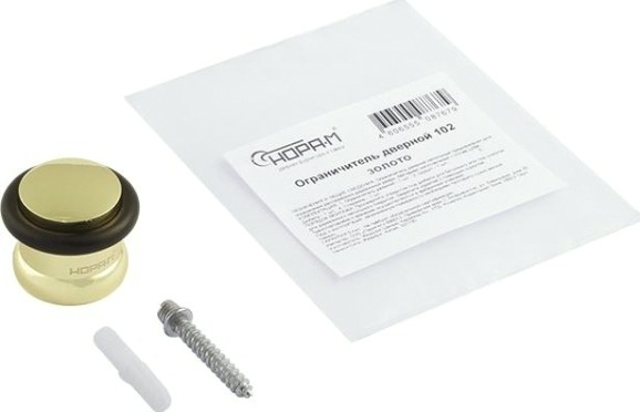 Ограничительный стопор НОРА-М 102 напольный "Золото" [7231]