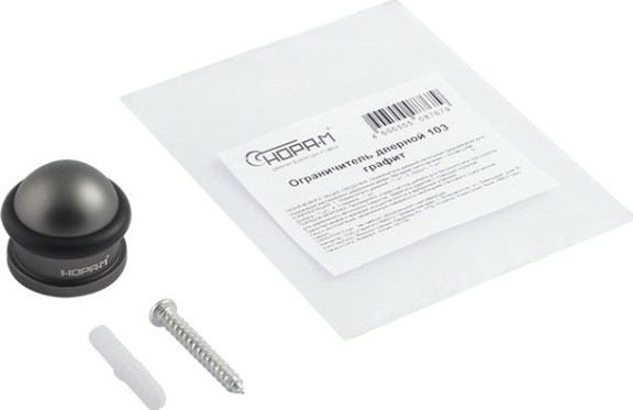 Ограничительный стопор НОРА-М 103 напольный "Графит" [19084]