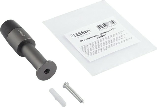 Ограничительный стопор НОРА-М 104 настенный "Графит" [19085]