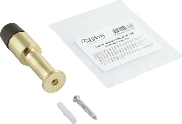 Ограничительный стопор НОРА-М 104 настенный "Матовое золото" [8036]