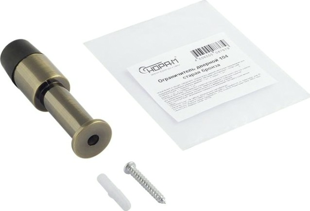 Ограничительный стопор НОРА-М 104 настенный "Старая бронза " [8039]