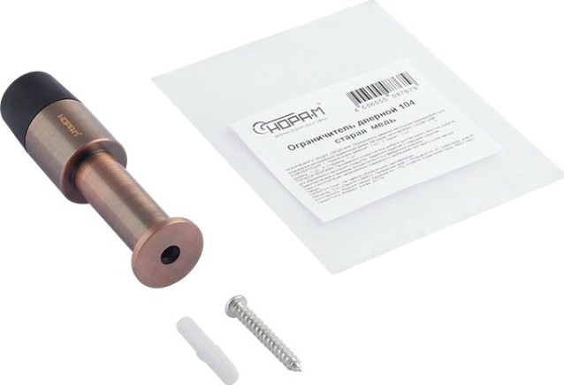 Ограничительный стопор НОРА-М 104 настенный "Старая медь " [8040]