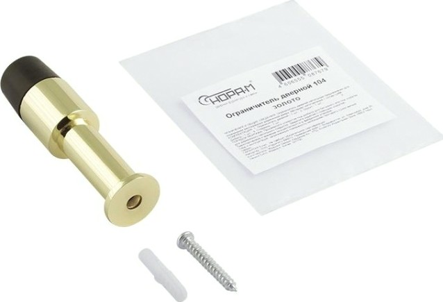 Ограничительный стопор НОРА-М 104 настенный "Золото" [8035]