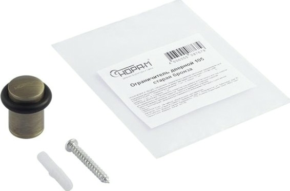 Ограничительный стопор НОРА-М 105 напольный "Старая бронза" [7250]