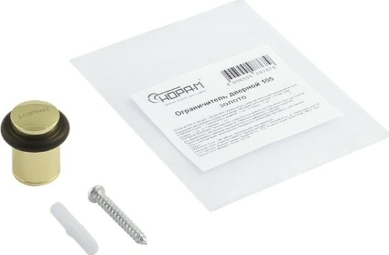 Ограничительный стопор НОРА-М 105 напольный "Золото" [7245]