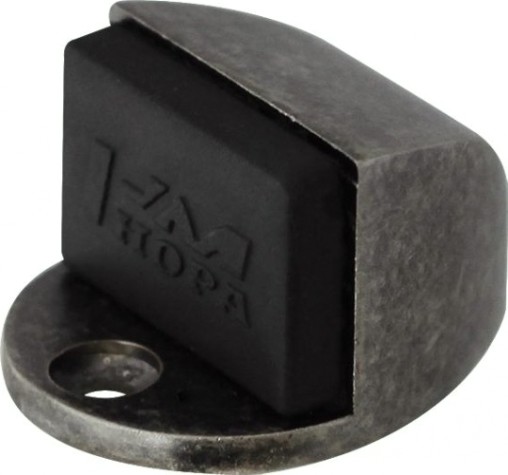 Ограничительный стопор НОРА-М 107 напольный "Застаренное серебро" [15160]