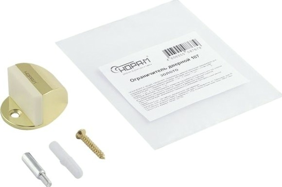 Ограничительный стопор НОРА-М 107 напольный "Золото" [7259]