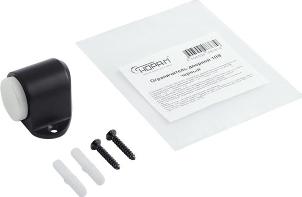 Ограничительный стопор НОРА-М 108 напольный "Черный" [18950]