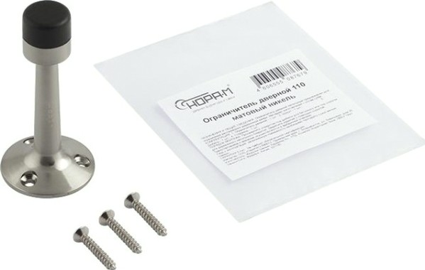 Ограничительный стопор НОРА-М 110 настенный "Матовый никель" [14885]