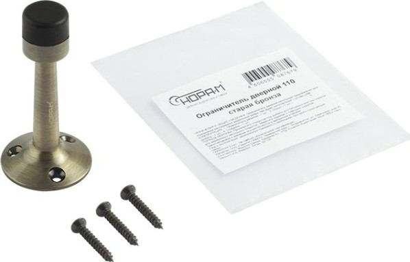 Ограничительный стопор НОРА-М 110 настенный "Старая бронза" [14886]