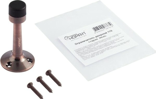 Ограничительный стопор НОРА-М 110 настенный "Старая медь" [14887]