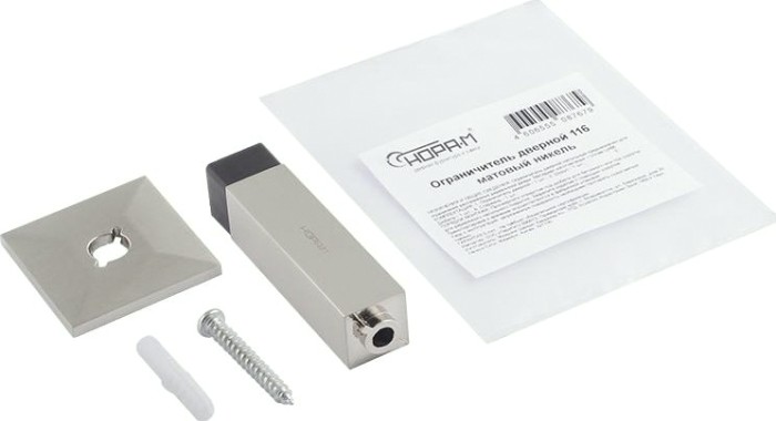 Ограничительный стопор НОРА-М 116 настенный "Матовый никель" [16020]