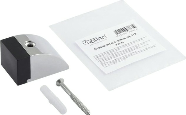 Ограничительный стопор НОРА-М 119 напольный "Хром" [16034]