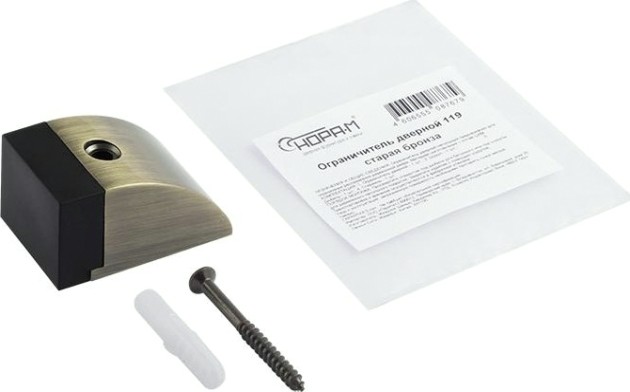 Ограничительный стопор НОРА-М 119 напольный "Старая бронза" [16032]