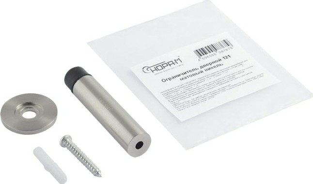 Ограничительный стопор НОРА-М 121 настенный "Матовый никель" [16695]