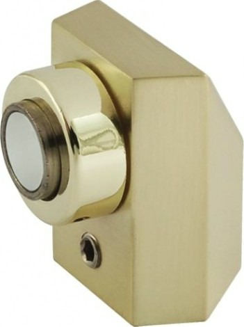 Ограничительный стопор НОРА-М 801 магнитный, напольный "Матовое золото" [8863]