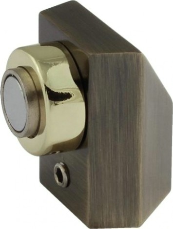 Ограничительный стопор НОРА-М 801 магнитный, напольный "Старая бронза" [8866]