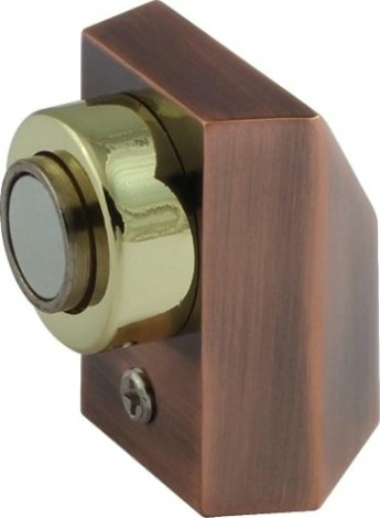 Ограничительный стопор НОРА-М 801 магнитный, напольный "Старая медь" [8867]